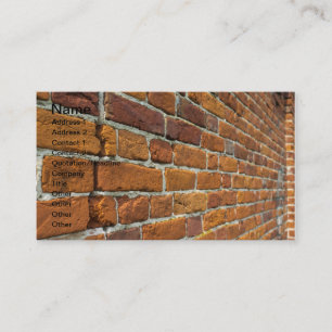 Cartão De Visita Brickwall