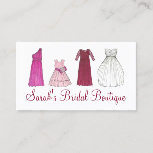 Cartão De Visita Bridal Gown Comprando Casamento de Vestido Boutiqu