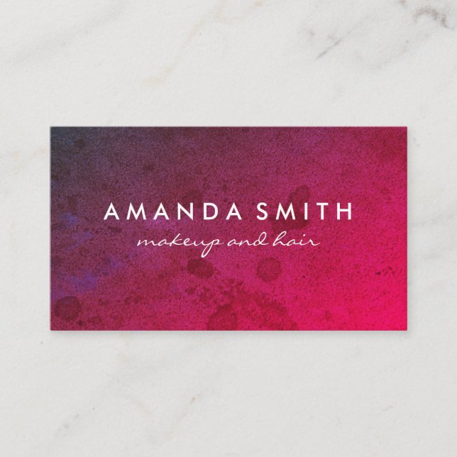 Cartão De Visita Bright Bold Grunge (Frente)