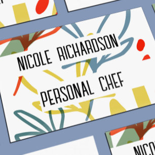 Cartão De Visita Bright Botanicals Moderna Unificação