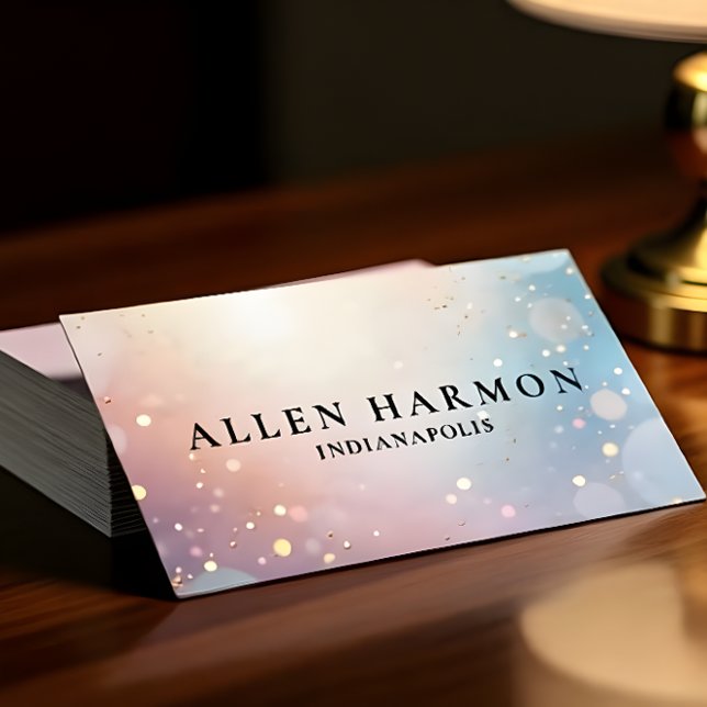 Cartão De Visita Bright Minimal Custom Family Name | 5-Minute Edit (Criador carregado)