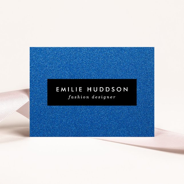 Cartão De Visita Brilhante Azul, Esparto, Fundo Da Brilhante (Criador carregado)