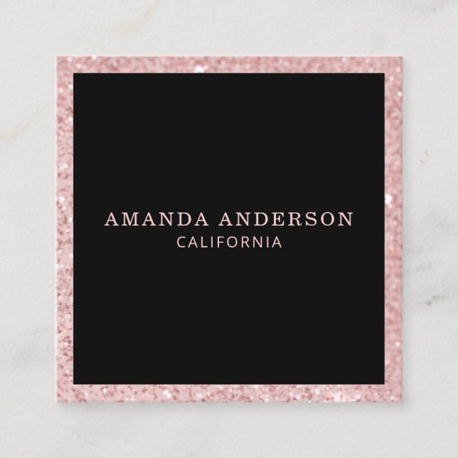 Cartão de visita brilhante brilhante Na moda cor-d (Frente)