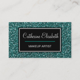 Cartão De Visita Brilho azul da cerceta, feminino, bonito, Sparkly,