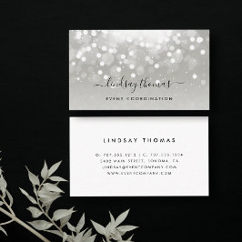 Cartão De Visita Brilho de Platina