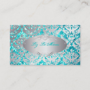 Cartão De Visita Brilho do damasco/falso de PixDezines Sabine