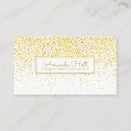 Cartão De Visita Brilho Dourado