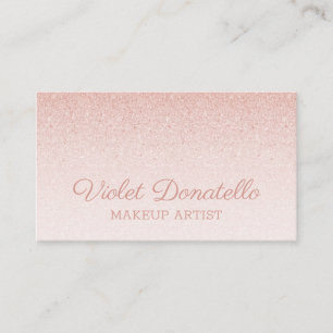 Cartão De Visita Brilho Dourado rosa rosa rosa personalizável para