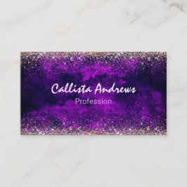 Cartão De Visita Brilho escura e escura do ouro escura