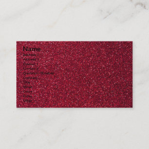 Cartão De Visita Brilho vermelho