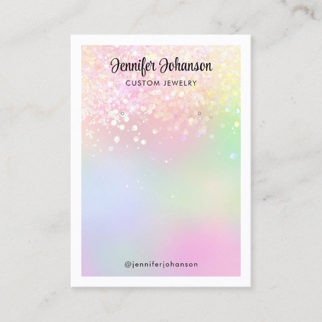 Cartão De Visita Brincadeiras de joias brilhantes (Frente)