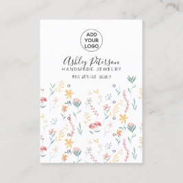 Cartão De Visita Brinco de vários pontos com o logotipo do padrão f