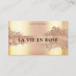 Cartão De Visita Bronze Dourado elegante, bronze móvel, bronze