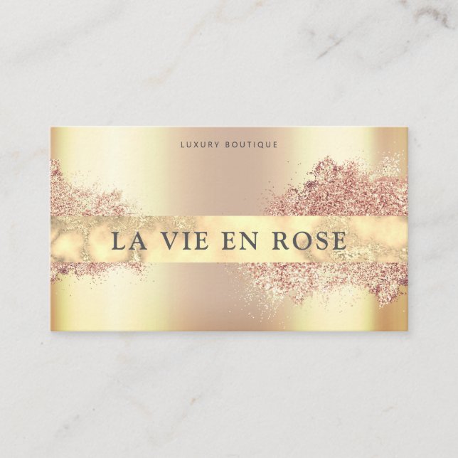 Cartão De Visita Bronze móvel de bronze profissional elegante (Frente)