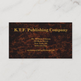 Cartão De Visita Bronze profissional