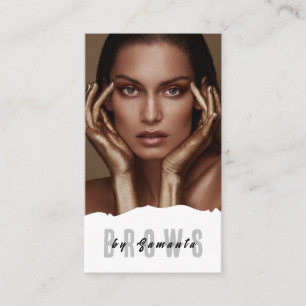 Cartão De Visita Brows Aftercare PMU Microblading Henna Salon Busin