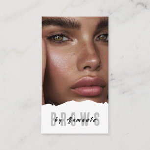 Cartão De Visita Brows Aftercare PMU Microblading Henna Salon Busin