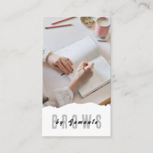 Cartão De Visita Brows Aftercare PMU Microblading Henna Salon Busin