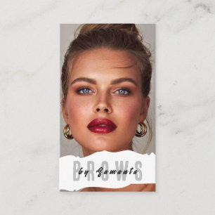 Cartão De Visita Brows Aftercare PMU Microblading Henna Salon Busin