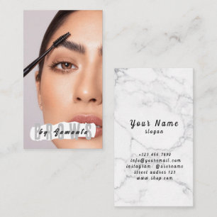 Cartão De Visita Brows Aftercare PMU Microblading Henna Salon Busin