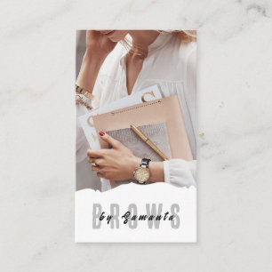 Cartão De Visita Brows Aftercare PMU Microblading Henna Salon Busin