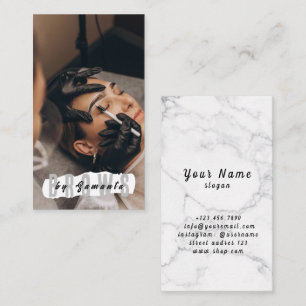 Cartão De Visita Brows Aftercare PMU Microblading Henna Salon Busin