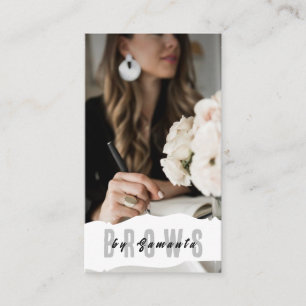 Cartão De Visita Brows Aftercare PMU Microblading Henna Salon Busin