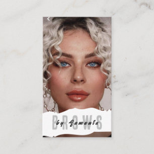 Cartão De Visita Brows Aftercare PMU Microblading Henna Salon Busin