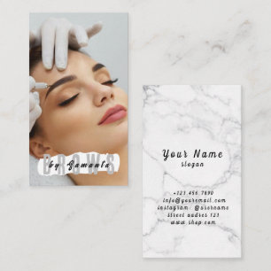 Cartão De Visita Brows Aftercare PMU Microblading Henna Salon Busin