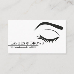 Cartão De Visita Brows & Lashes Microblading, Extensões Eyelash