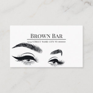 Cartão De Visita Brows & Lashes Microblading, Extensões Eyelash