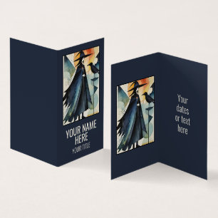 Cartão De Visita Bruxas Modernas - abstrato trabalho de arte 3 - Di