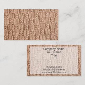 Cartão De Visita Bubble Knit Stitch Patterch de Shirley Taylor