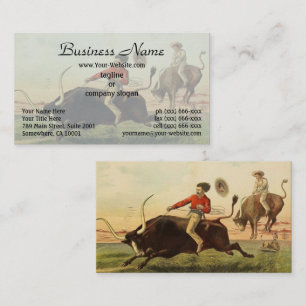 Cartão De Visita Buffalo Bill: Steer Riding 1889 Vintage Western