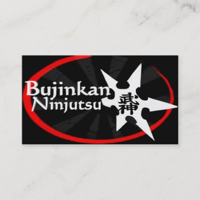 Cartão De Visita Bujinkan Ninjutsu (Frente)