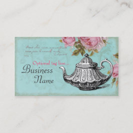 Cartão De Visita Bule do vintage