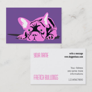 Cartão de Visita Bulldog Francês