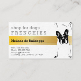 Cartão De Visita Bulldog Francês luxuoso