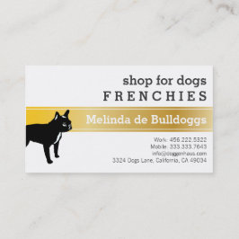 Cartão De Visita Bulldog Francês luxuoso