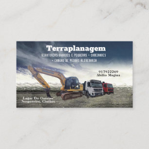 Cartão de visita Bulldozer