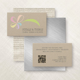 Cartão De Visita Buquê Florist Flowers