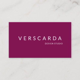 Cartão De Visita Burgundy Red Wine Bold Design Studio Beauty