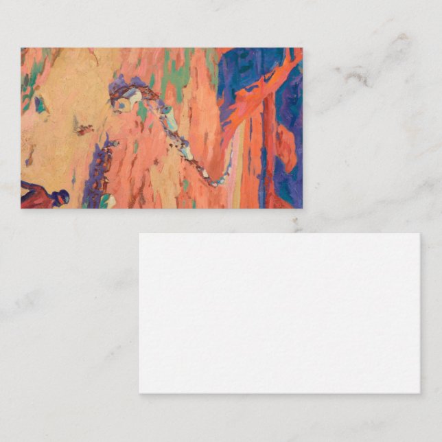 Cartão De Visita Buscando os intrusos por Maynard Dixon (Frente/Verso)