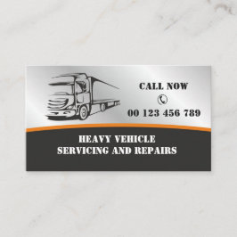 Cartão De Visita Business card  for Auto services for heavy vehicle