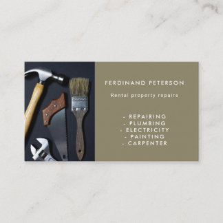 Cartão De Visita Business card for handyman home services