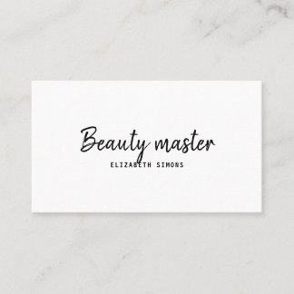 Cartão De Visita Business card in the style of minimalist. simple.