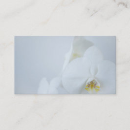Cartão De Visita Business Card White Orchids