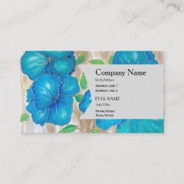 Cartão De Visita Business Card with blue flowers of Petunia