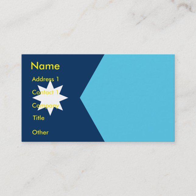 Cartão De Visita Business Card with Flag of Minnesota (Frente)