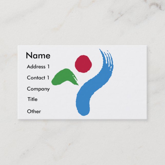 Cartão De Visita Business Card with Flag of Seoul, South Korea (Frente)